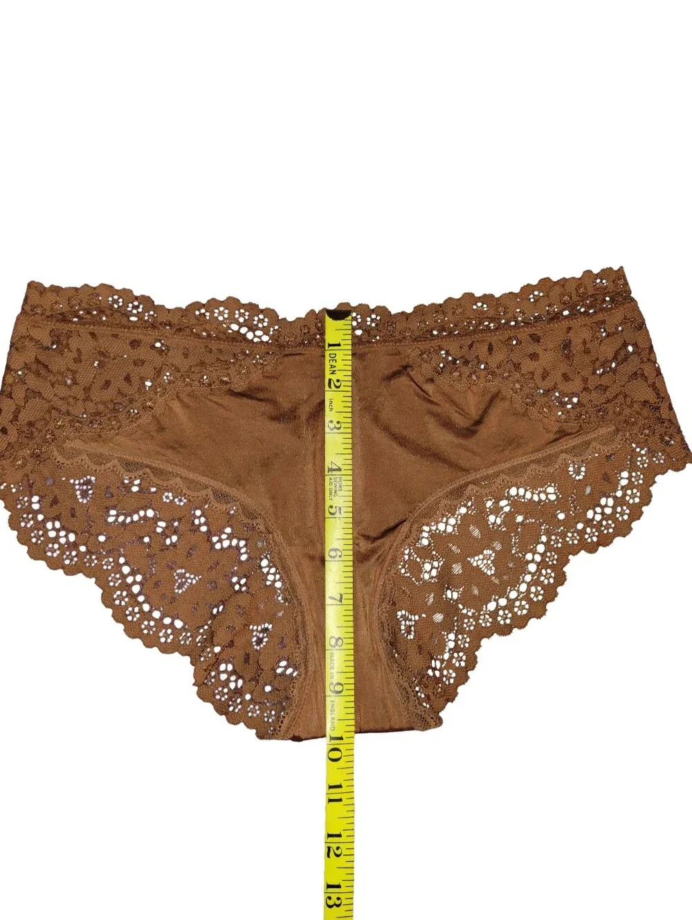 Victoria's Secret Body By Victoria Lace Back Hipster Panty Brown Size Large NWOT